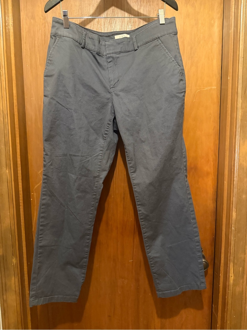 Classic Straight Leg Pants - Gray